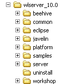 Product Directory Structure for WLS