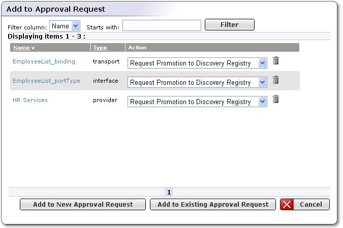 Add Items to Approval Request