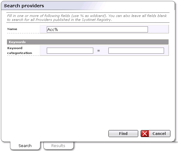 Searching Providers