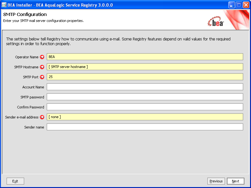 SMTP Configuration