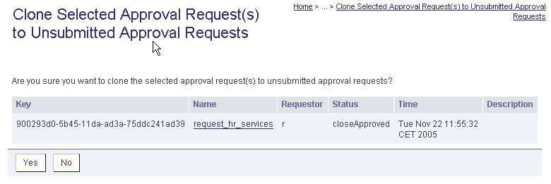 Clone Request