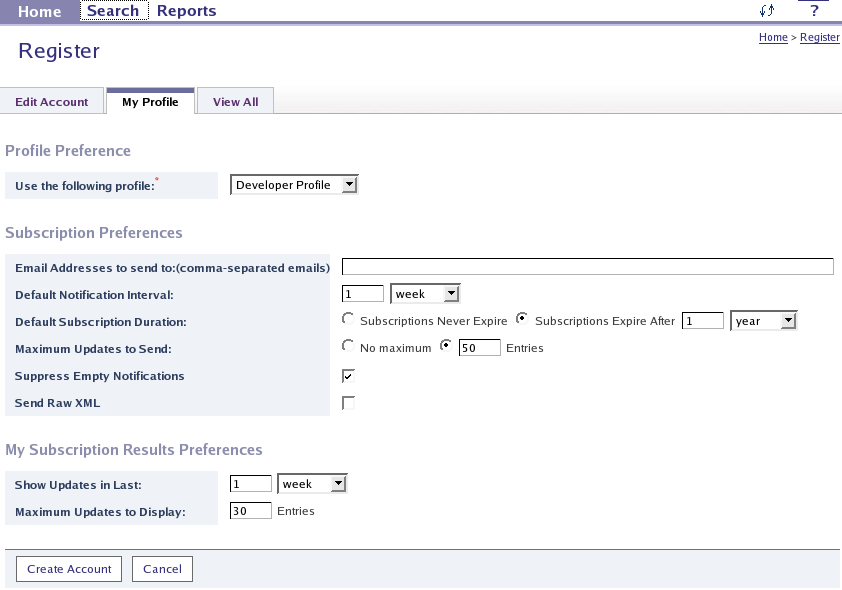 User Profile