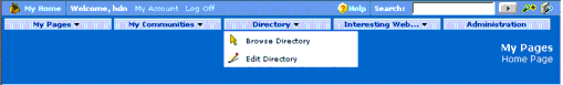 Horizontal Drop-Down Navigation