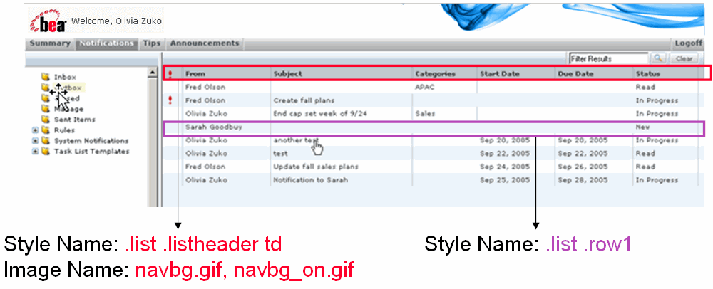Object List Styles