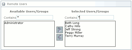 User/Group Chooser