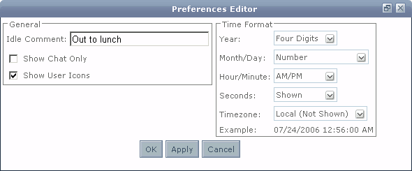 Preferences Editor