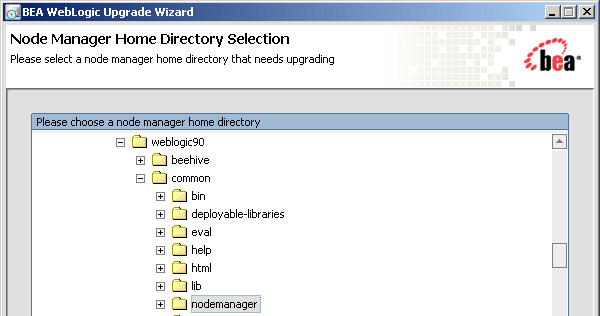 WebLogic Upgrade Wizard - Node Manager Upgrade