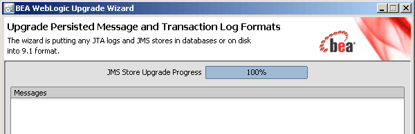 Domain Upgrade - Upgrade Persisted Messages and Transaction Log Formats