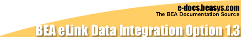 BEA eLink Data Integration Option 1.3