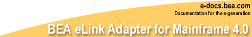 BEA eLink Adapter for Mainframe Samples Guide Release 4.0
