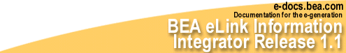 BEA eLink Information Integrator Release 1.1