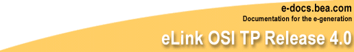BEA eLink OSI TP Release 4.0