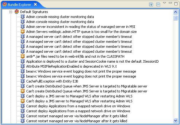 Bundle Explorer List Alphabetically