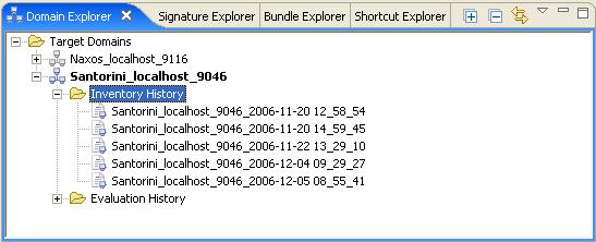 Domain Explorer Inventory History