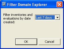 Domain Explorer Filter Domain Explorer Dialog Box