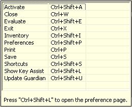 Keyboard Shortcuts