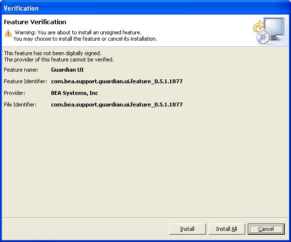 Update Wizard Feature Verification