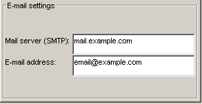 E-mail Preferences Panel
