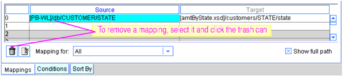 Removing a Mapping