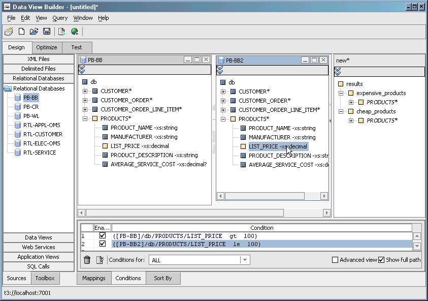 Project Illustrating Use of Two Copies of a Data Source Schema