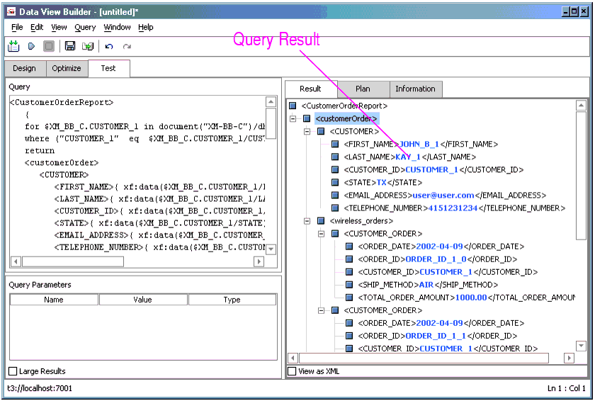 Expanded Query Results