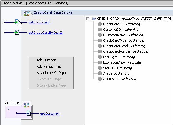 Adding a Function to a New Data Service