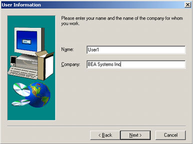 User Information Window