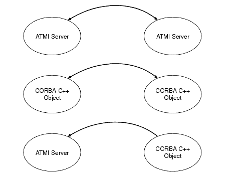 BEA Tuxedo ATMI and CORBA C++ Server Invocations