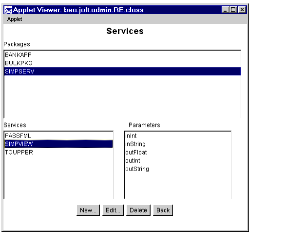 Repository Editor: Add SIMPVIEW Service