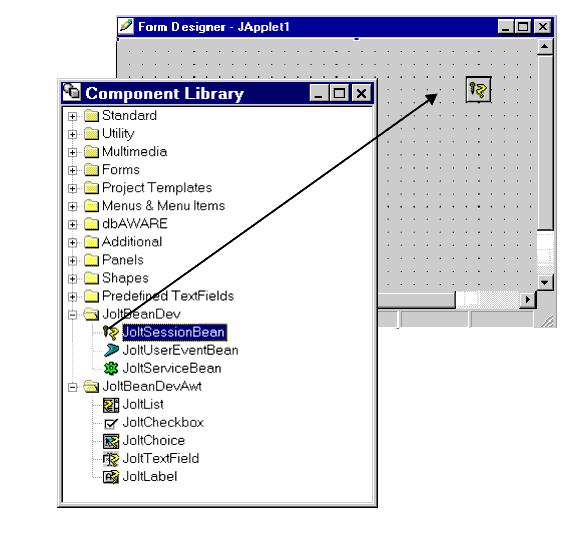 JoltBeans and the Form Designer in Visual Café