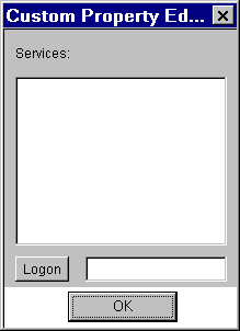 Custom Property Editor Dialog Box