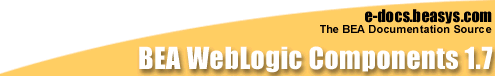 BEA WebLogic Components Release 1.7