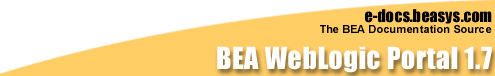 BEA WebLogic Portal