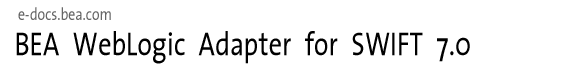 BEA WebLogic Adapter for SWIFT