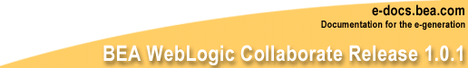 BEA WebLogic Collaborate Release 1.0.1