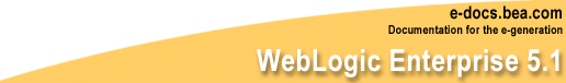 BEA WebLogic Enterprise Release 5.1