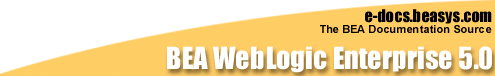 BEA WebLogic Enterprise Release 5.0