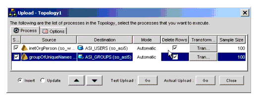 Upload Topology Page