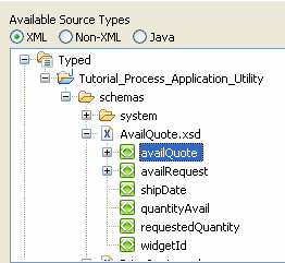 Available Source Types - XML Options