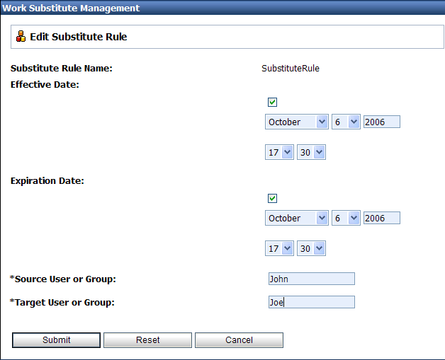 Edit Substitute Rule