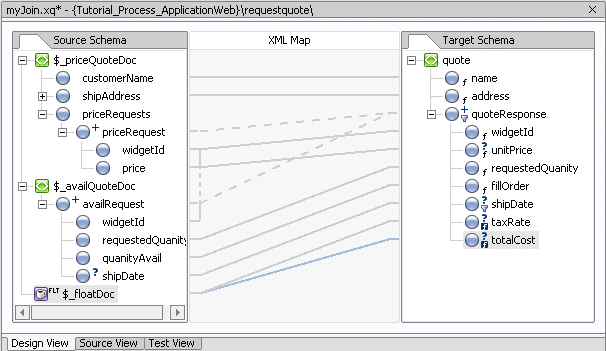 XQuery Transformation Data Mapper