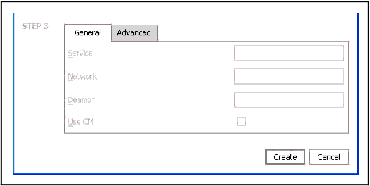 Insert TIBCO RV Control Dialog - Step 3: General Settings 