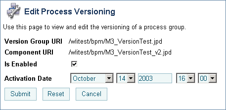 Process Edit Versioning