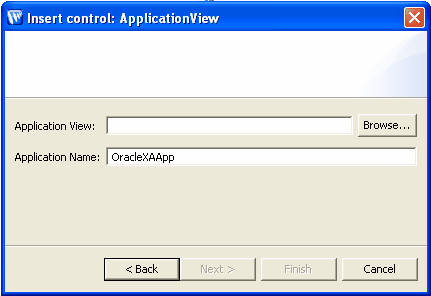 Insert Control: ApplicationView