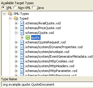 Available Target Types Pane