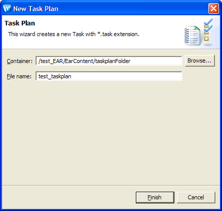 New Task File Dialog