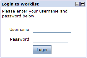 Login to Worklist User Portal