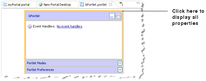 Click to Display All Portlet Properties