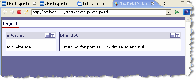ipcLocal Portal in Browser