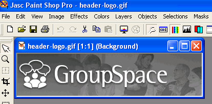Edit the header-logo.gif File